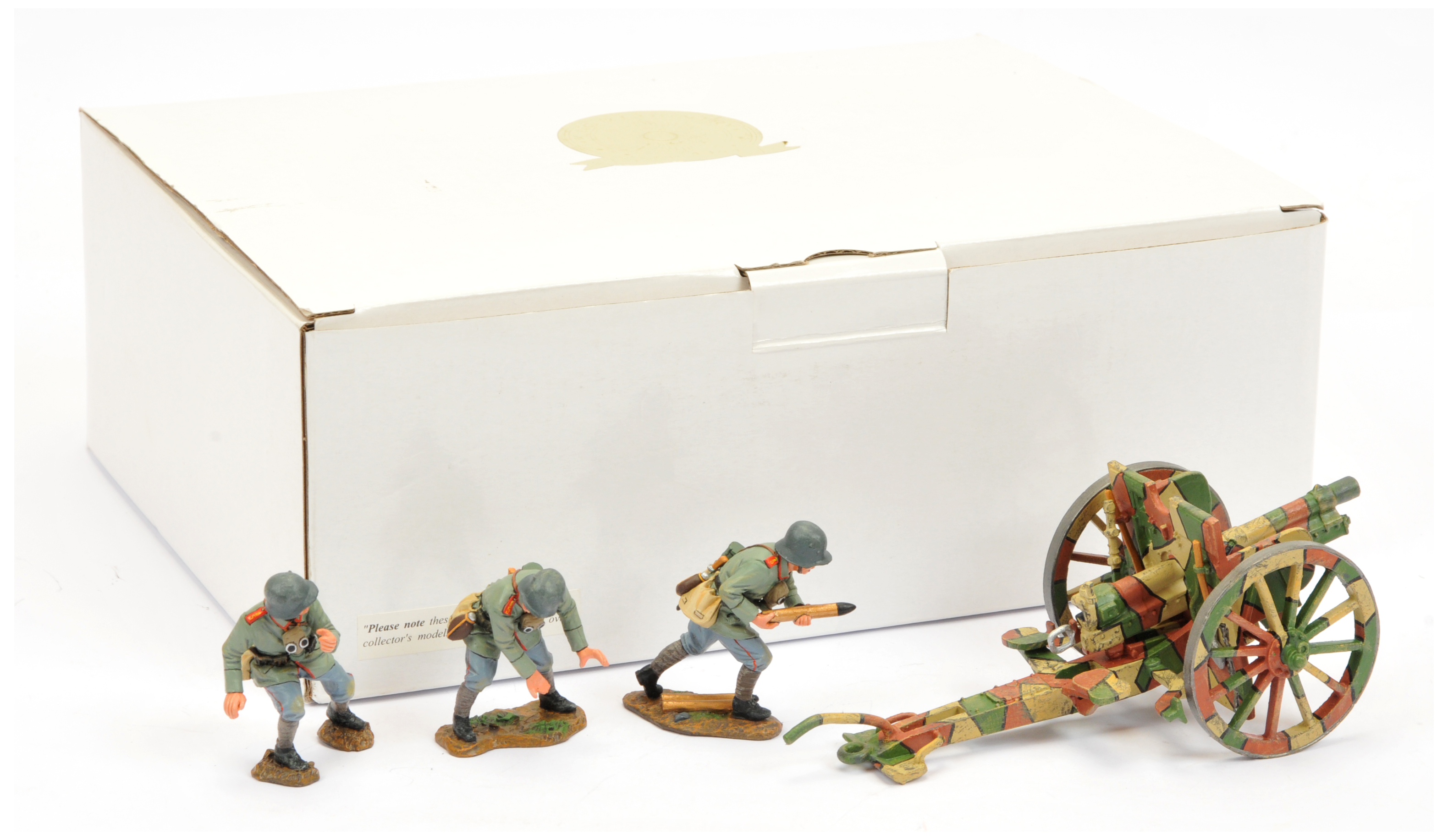 King & Country - World War 1 Series.  Comprising Set No. FW57 '77mm Artillery Set (1917)