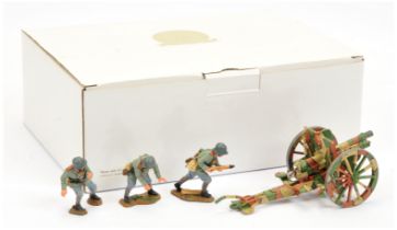 King & Country - World War 1 Series.  Comprising Set No. FW57 '77mm Artillery Set (1917)