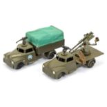 Tekno Military dodge Anti-Aircraft & covered  lorry pair unboxed - (1) Anti-craft lorry