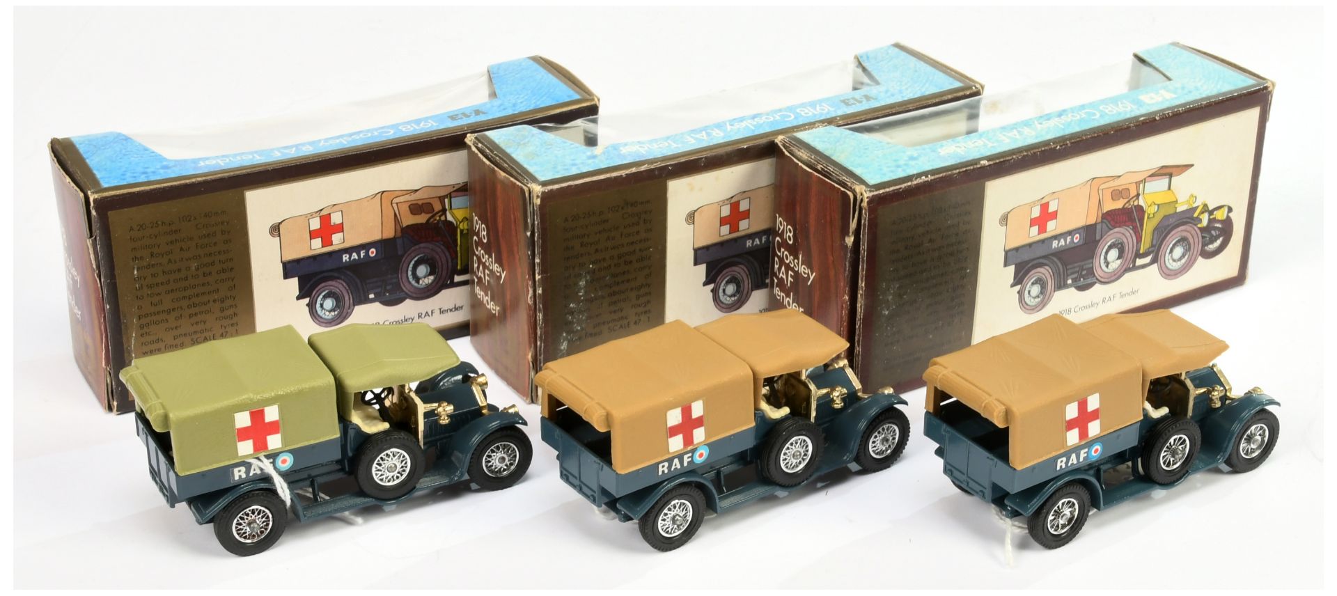 Matchbox Models of yesteryear Y13 Crossley "RAF" tender group of 3  - Bild 2 aus 2