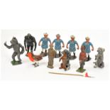 Group of Lead Figures, including Britains, Pixyland Kew, etc