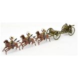 Britains  - Set 39 'Royal Horse Artillery Gun Team At Gallop'