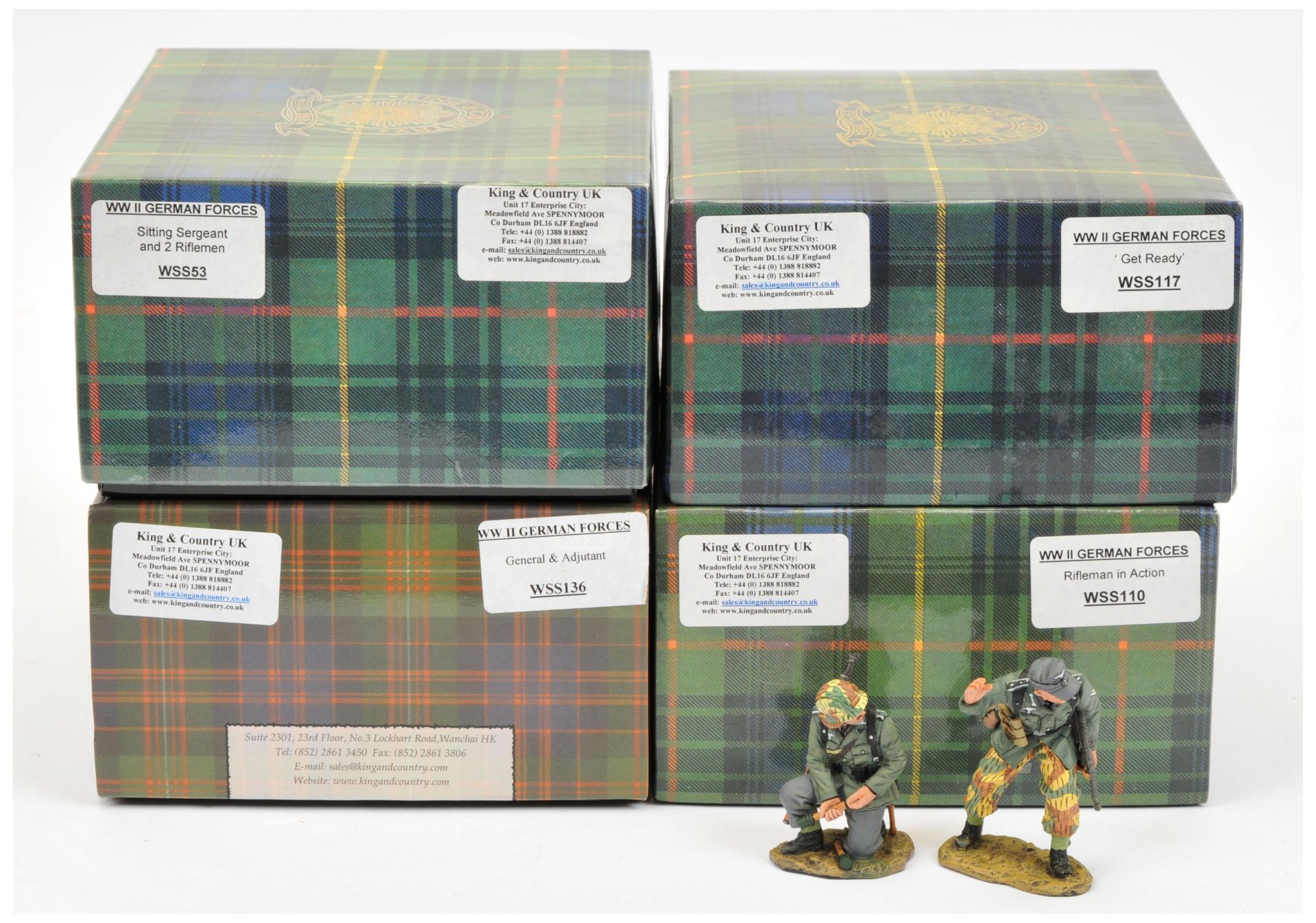 King & Country - 'WW II German Forces' Series, including Set Nos. WSS136 'General & Adjutant'