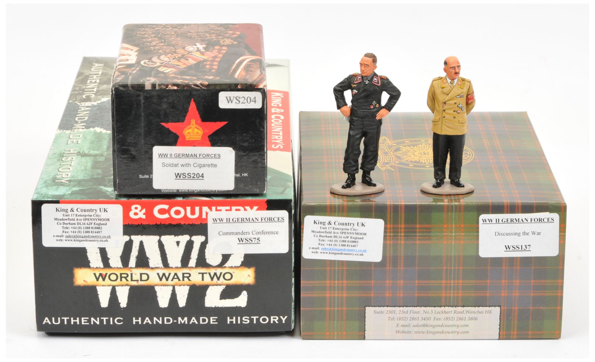 King & Country - 'WW II German Forces' Series, including Set Nos. WSS75 'Commanders Conference'