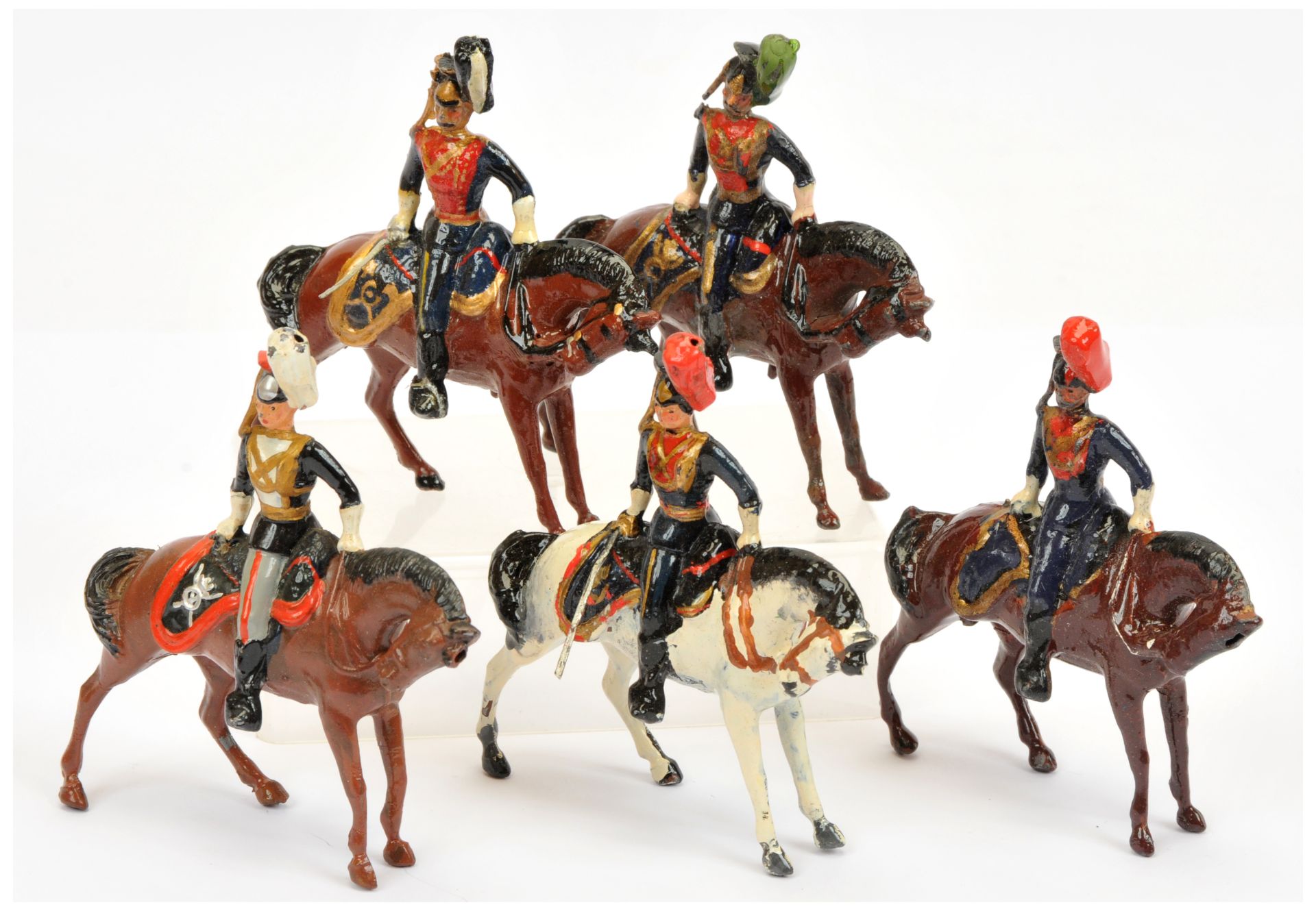 Britains - Lancers From Various Sets, Pre/Post War Issues