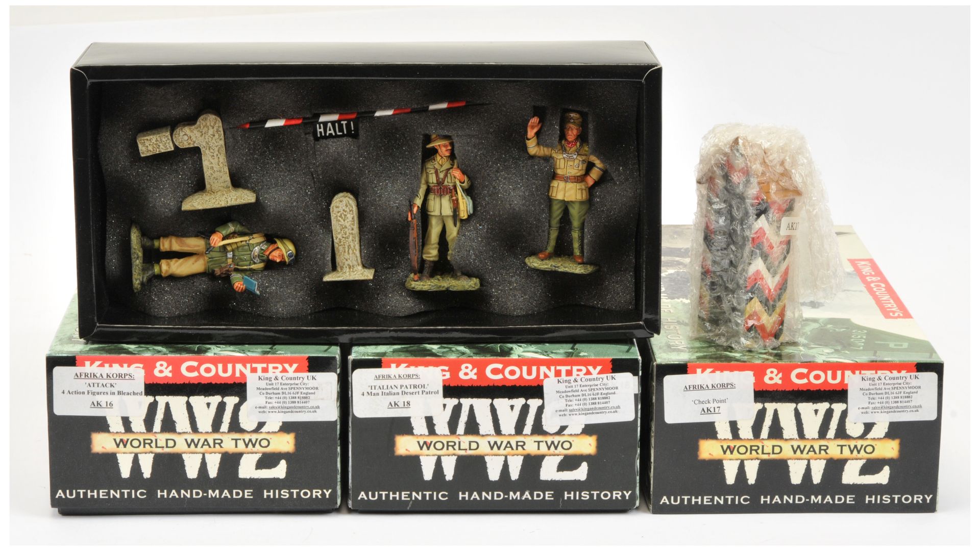 King & Country - 'Afrika Corps' Series.  Comprising Set Nos. AK16 'Attack'