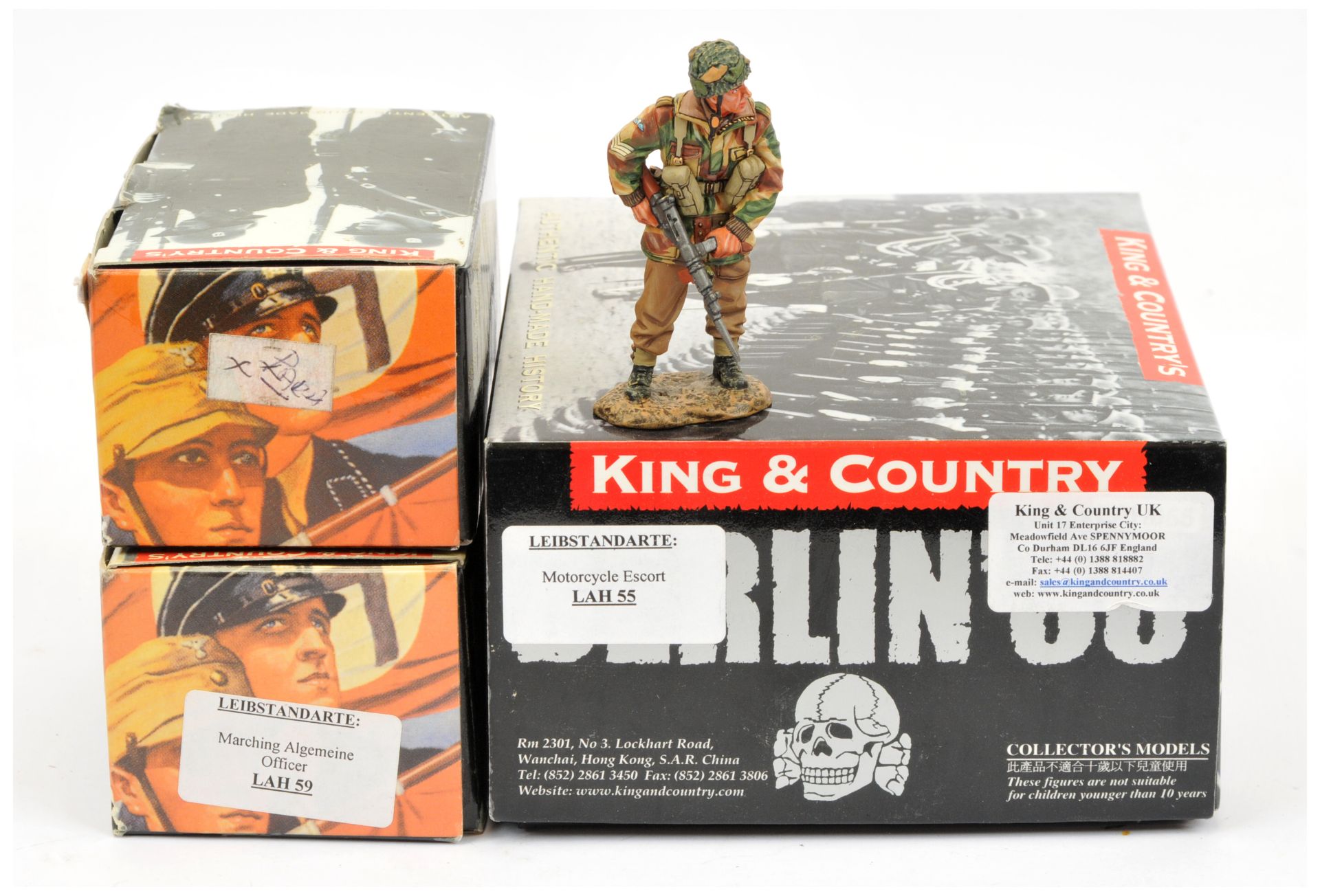 King & Country - Leibstandarte ('Berlin '38') Series, including Set No. LAH 55 'Motorcycle Escort'