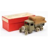 Britains 1332 Army 6 - Wheeled  covered  Lorry  - khaki including hubs with white tyres