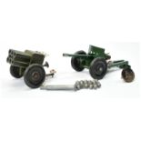 Astra military pair (1) rocket gun drab green with some loose shells 