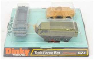 Dinky 677 Task Force set to include - Ferret Armoured Car Light tan/beige,