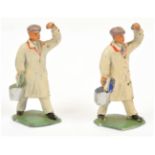 Hornby / Dinky - Pair of Cast Figures from Set No.13 'Halls Distemper'