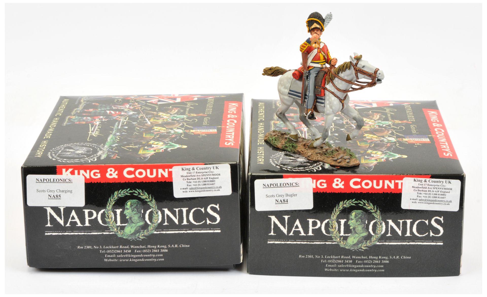 King & Country - 'Napoleonics' Series.  Comprising Set Nos. NA84 'Scots Grey Bugler'