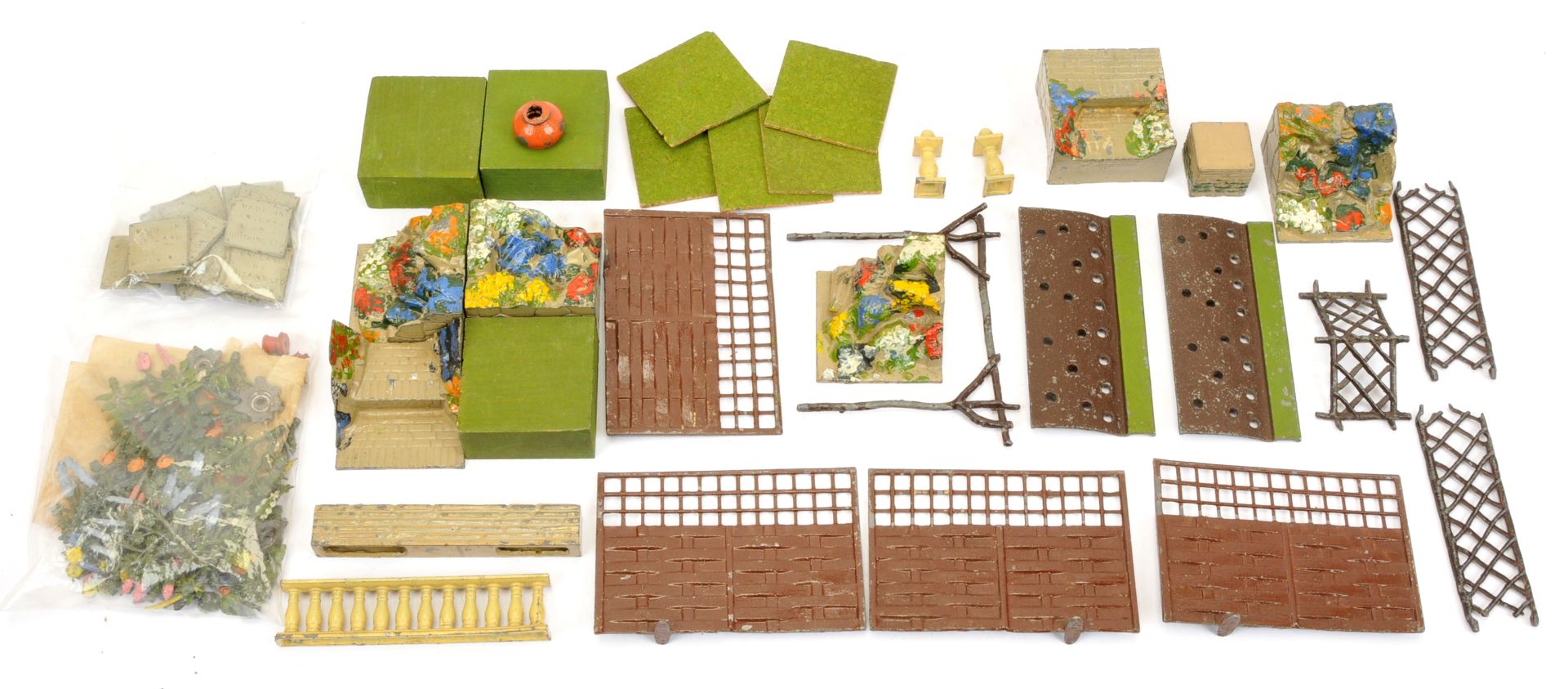 Quantity of Britain Miniature Garden Pieces (1930s)