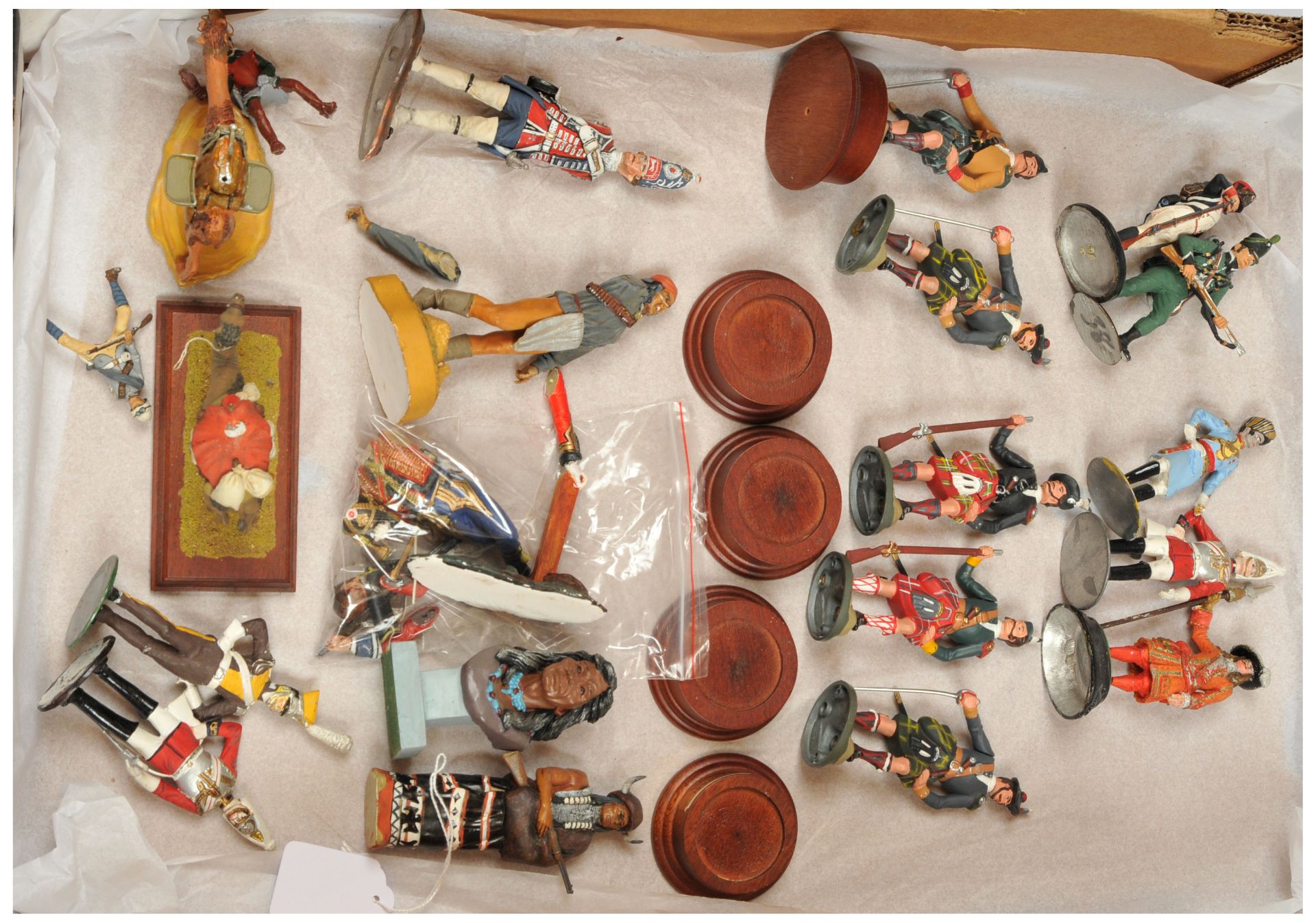 Quantity of (mostly) White Metal Figurines.  Multiple eras but many appear to be Napoleonic or si... - Image 4 of 4