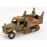 Marklin - Tinplate Halbkettenfahrzeug (Half Track Vehicle) with Figures, unboxed