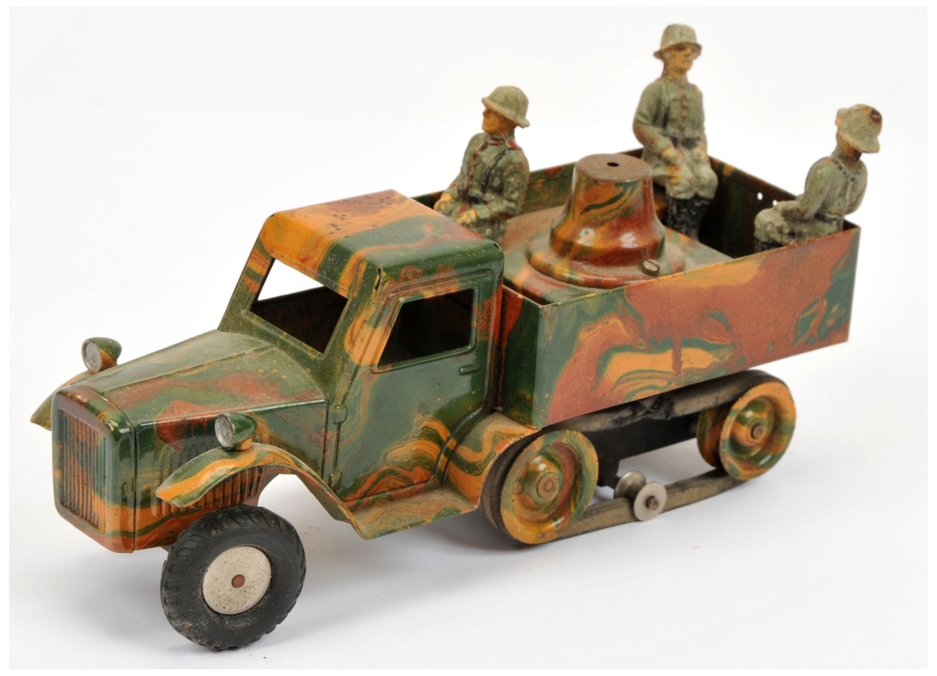 Marklin - Tinplate Halbkettenfahrzeug (Half Track Vehicle) with Figures, unboxed