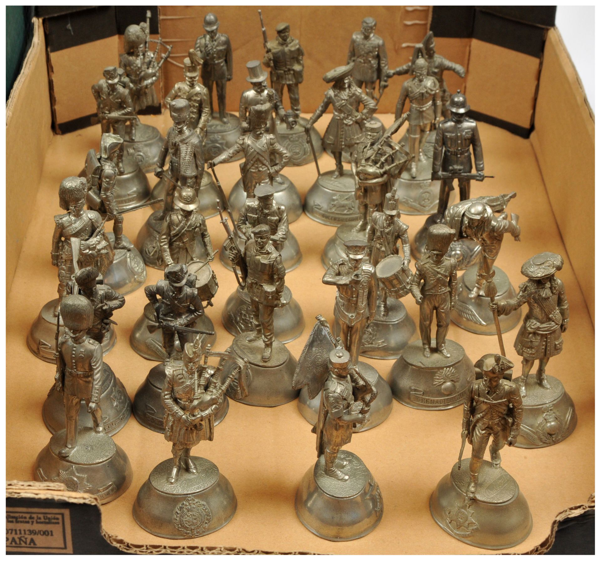 Quantity of (mostly) Chas Stadden Pewter Statuettes on Plinths - Bild 2 aus 3