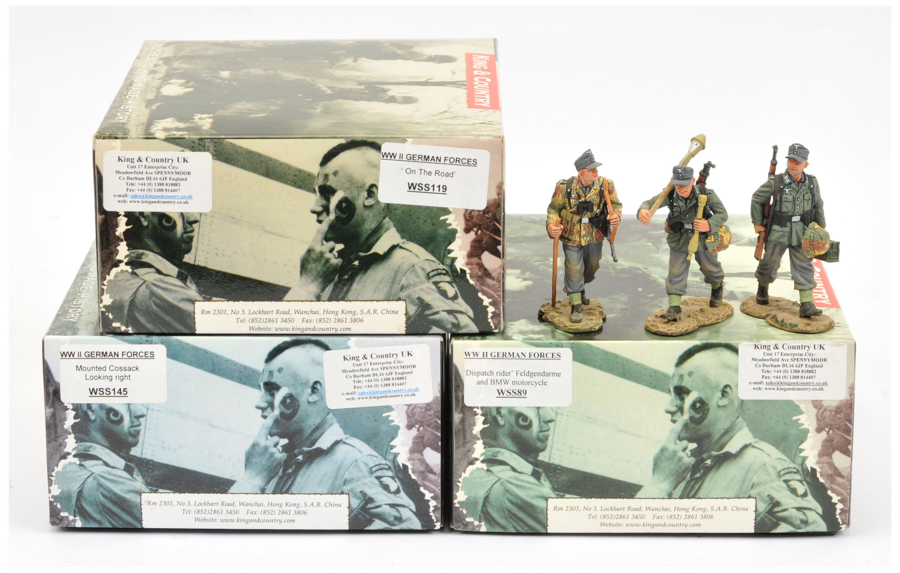 King & Country - 'WW II German Forces' Series, including Set Nos. WSS137 'Discussing the War'