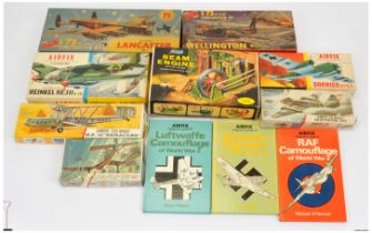 Airfix - Group of Early Issue Model Aircraft Kits & Others