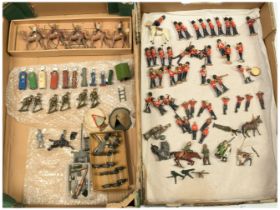 Britains & Similar - Quantity of Lead Soldiers & Other Figures / Accessories