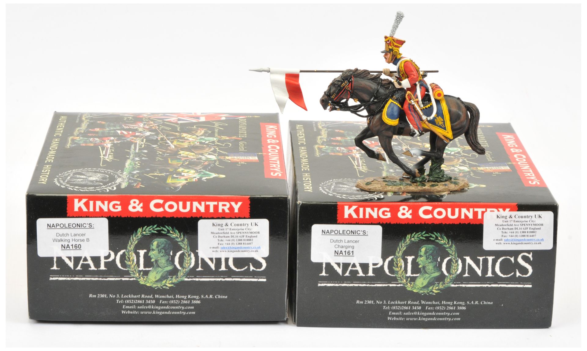 King & Country - 'Napoleonics' Series.  Comprising Set Nos. NA160 'Dutch Lancer Walking Horse B'