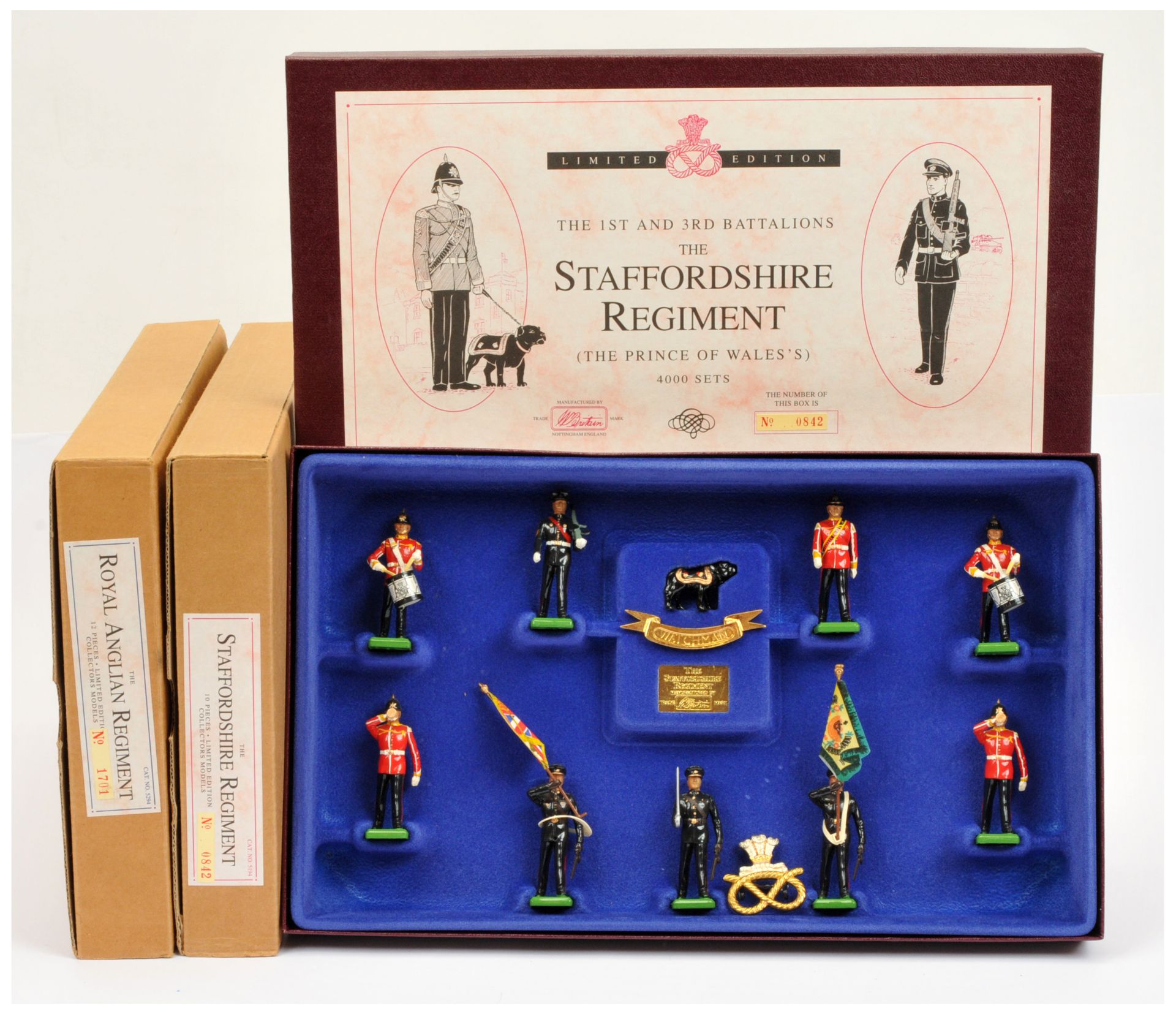 Britains Limited Edition Collector's Models.  Comprising of Cat. Nos. 5194 'The Staffordshire Reg...