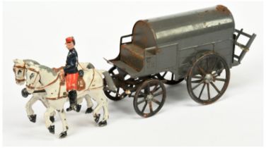 A CR (Rossignol) Tinplate Horse Drawn Army Wagon, unboxed
