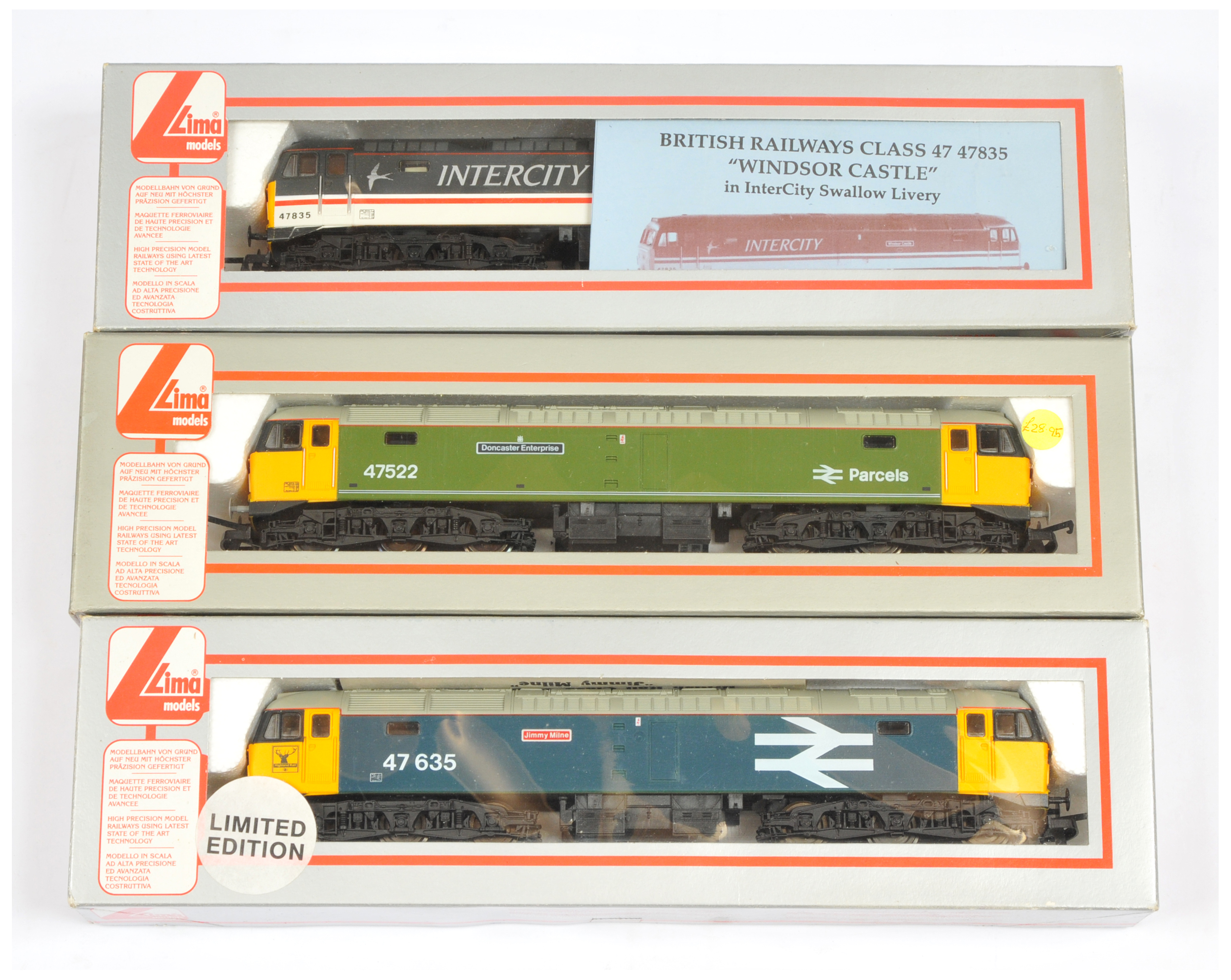Lima OO Group of 3x Class 47 Diesel loco's.