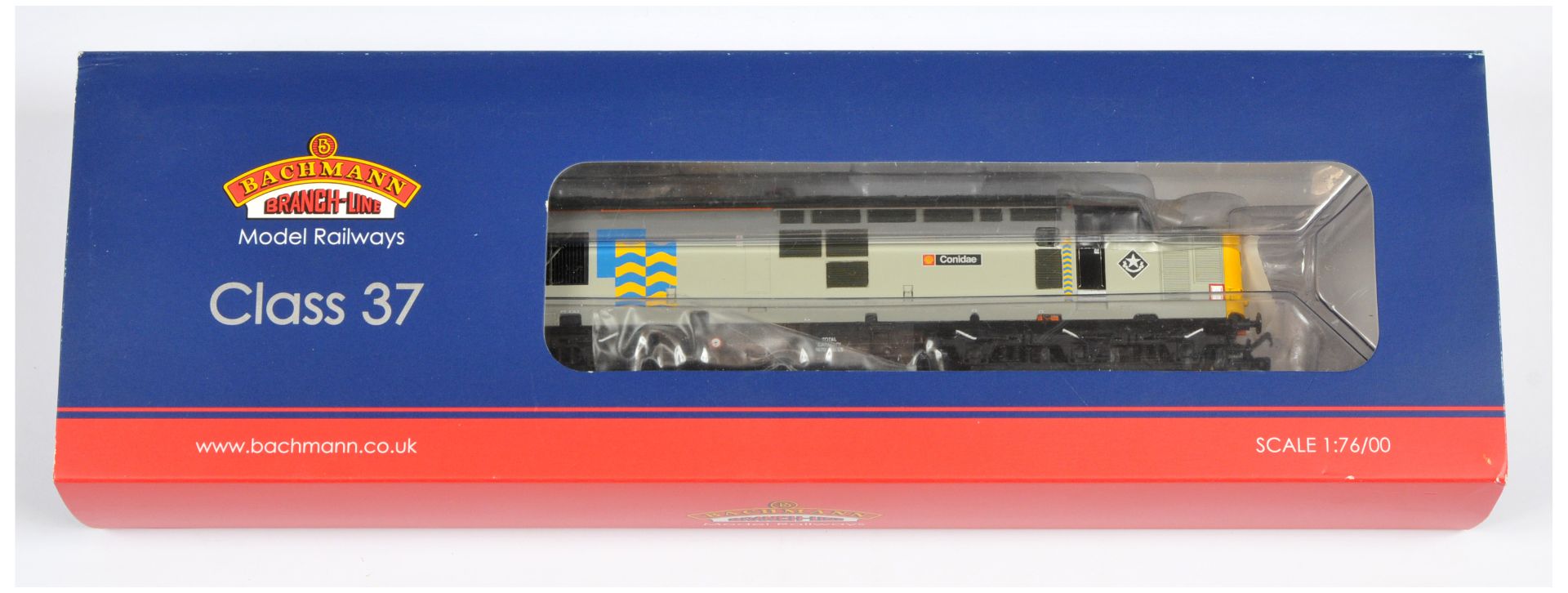 Bachmann OO Gauge 32-390 Class 37 Railfreight Diesel Locomotive No. 37706 "Conidae" 