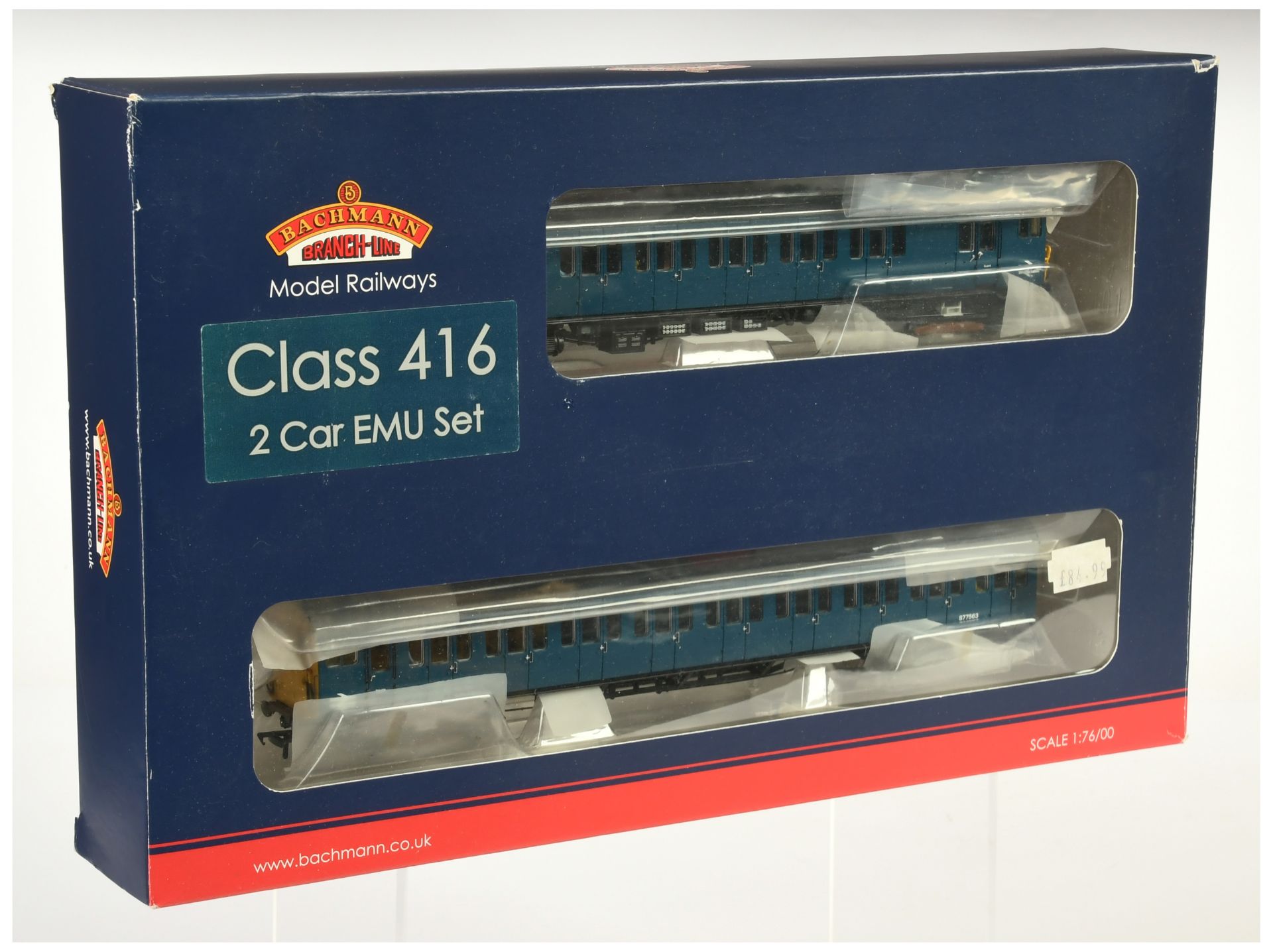 Bachmann OO Gauge 31-375 BR Blue Class 416 2-Car EMU 