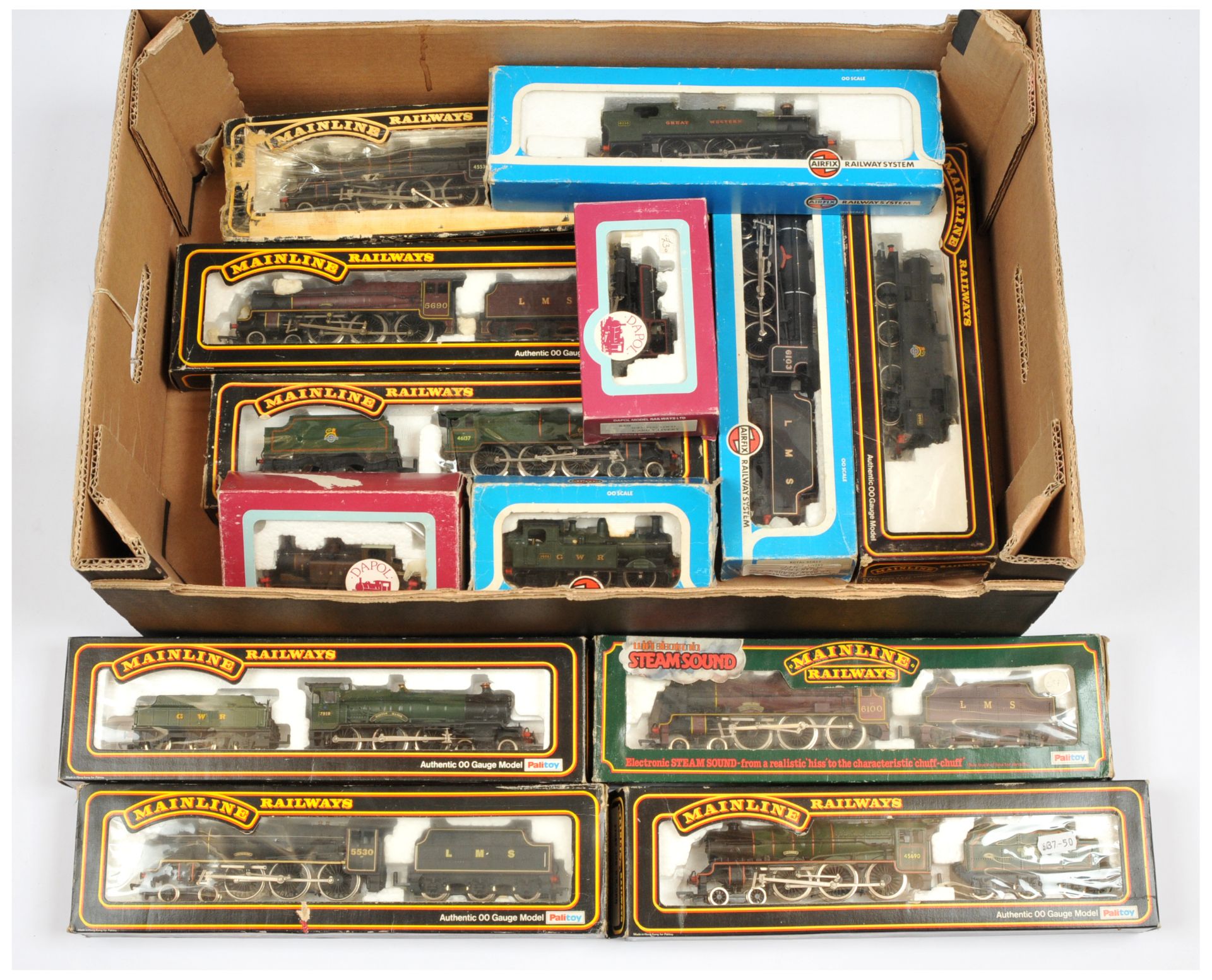Airfix, Mainline & Dapol group of boxed Steam Loco's. 