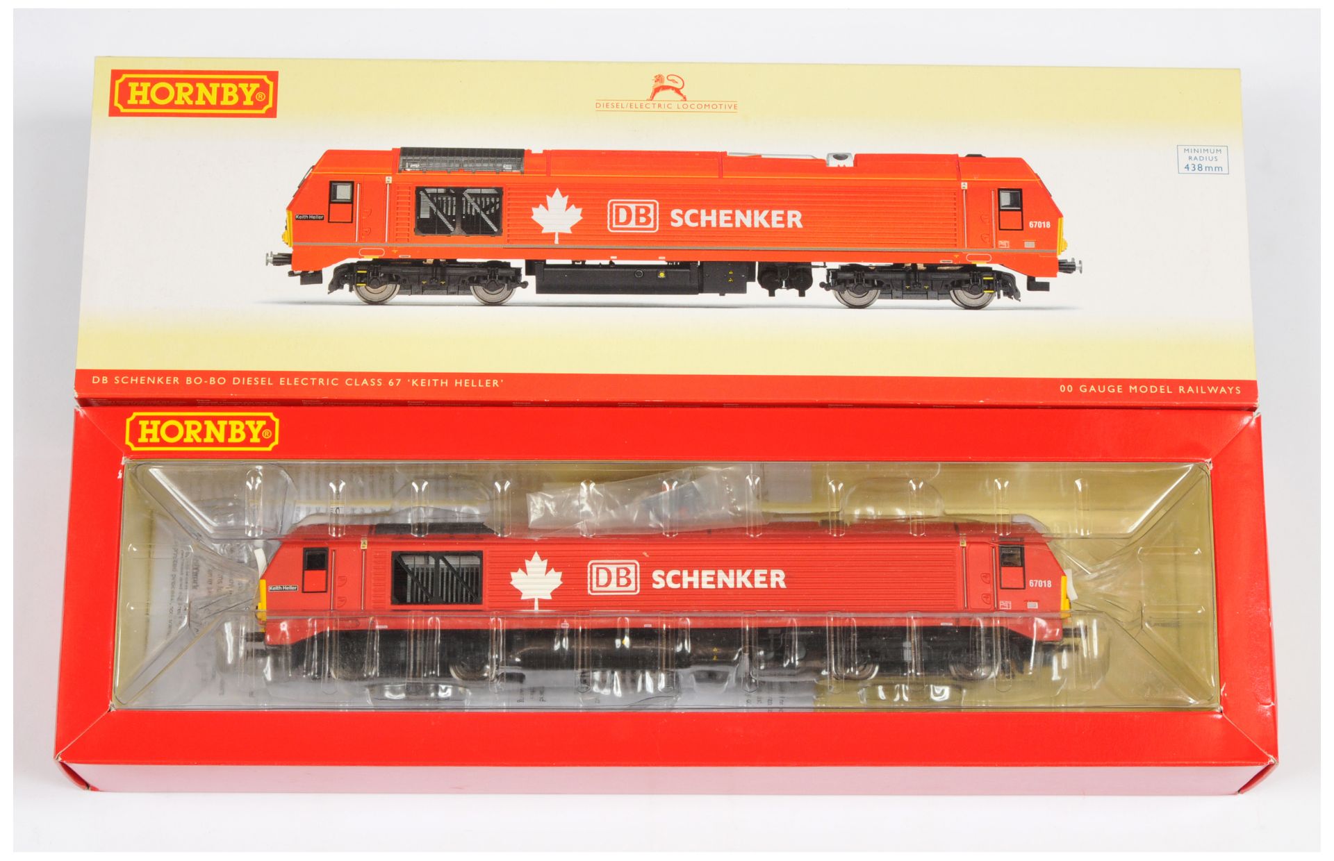 Hornby (China) R3039 Class 67 DB Schenker Diesel Locomotive No. 67018 "Keith Heller"