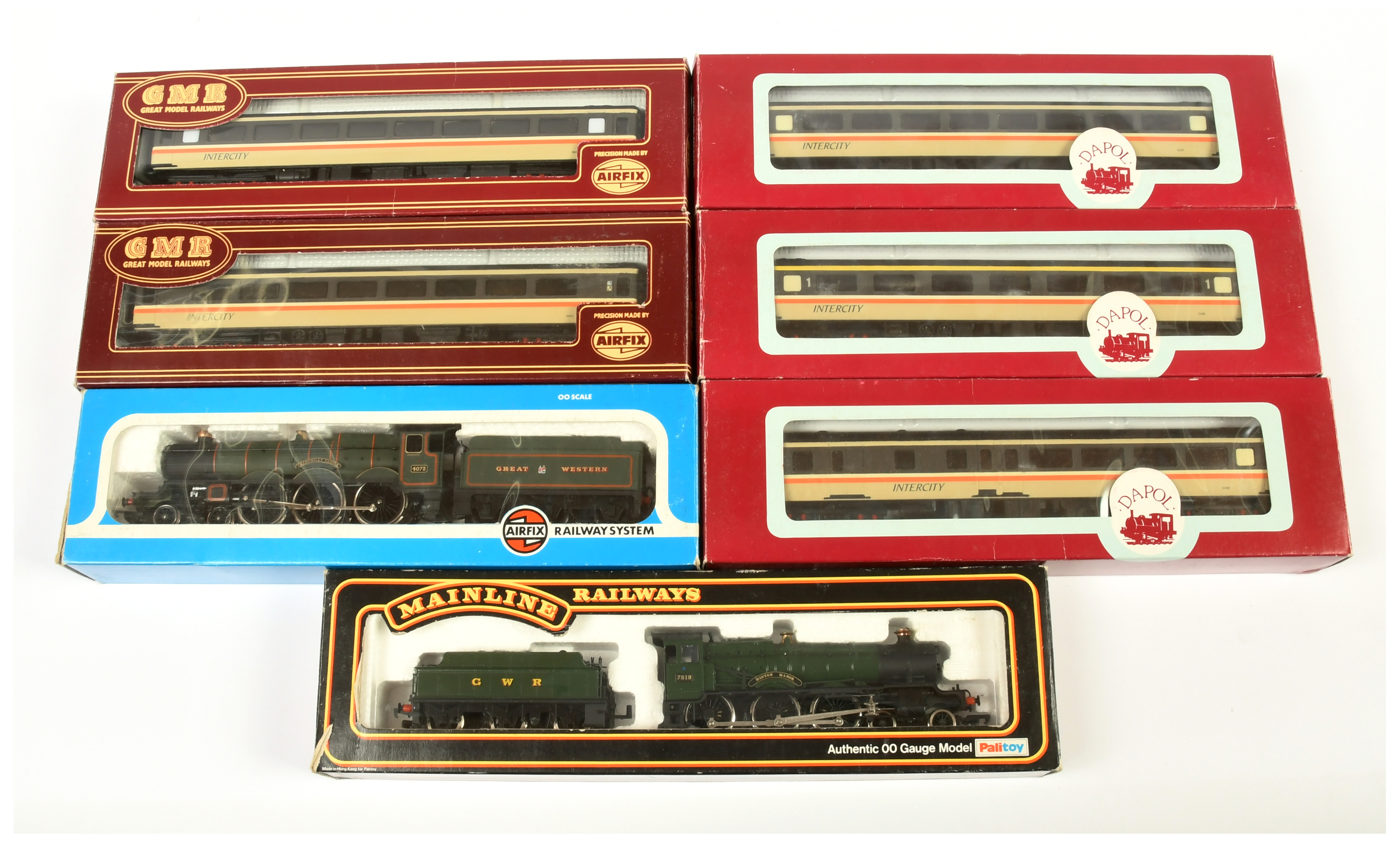 Dapol, Airfix, Mainline Group of Loco's & Coaches.