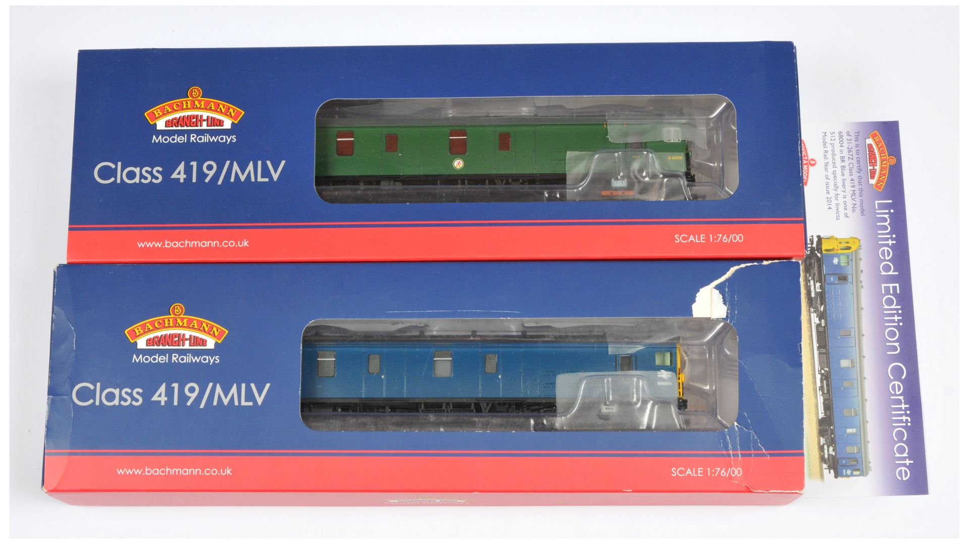 Bachmann OO Pair of SR & BR Motor Luggage Cars 31-265 & 31-267Z