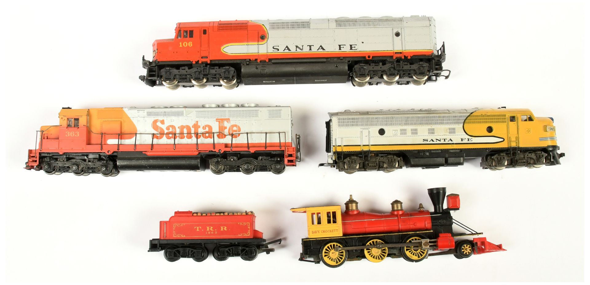 Triang, Lima, & others HO, Group of US Outline Loco's.