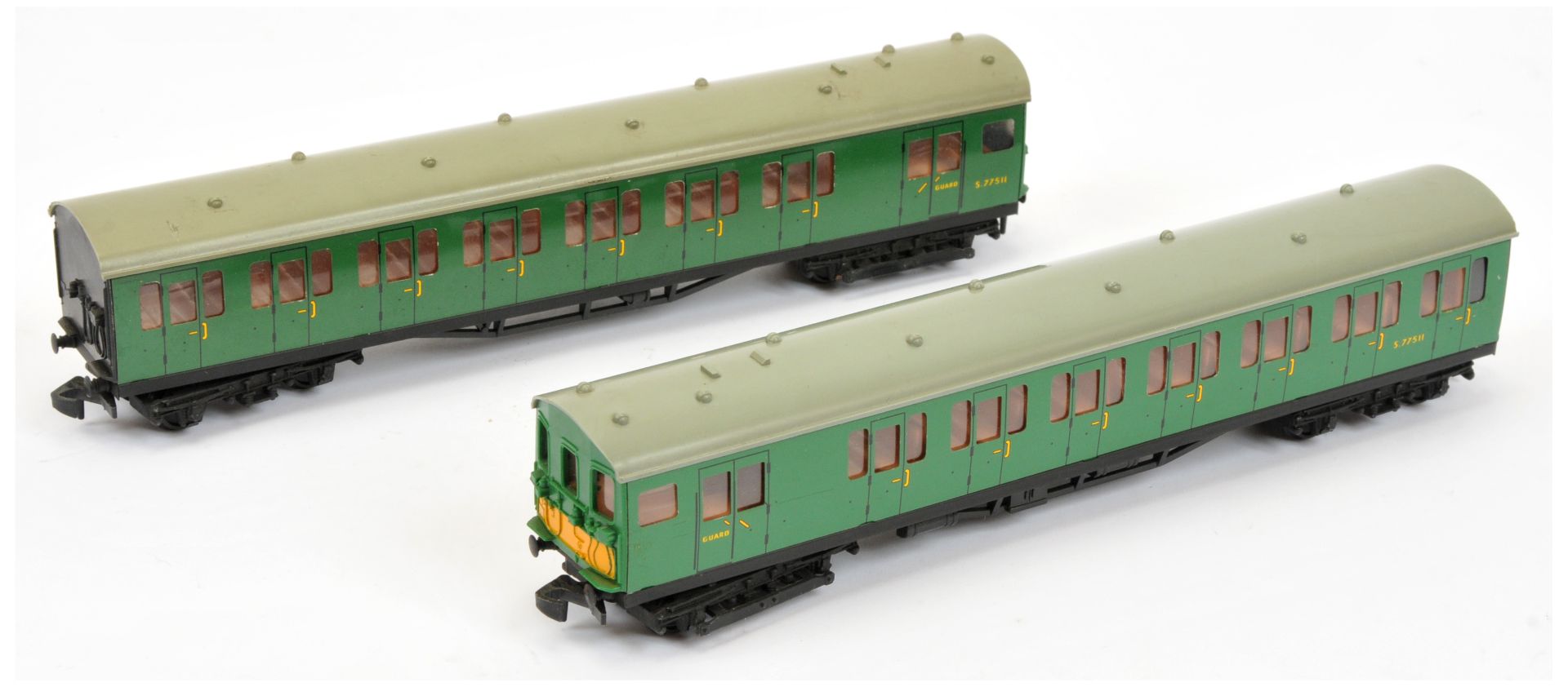 Hornby Dublo unboxed pair of 4150 SR green Electric Driving Trailer Coaches - Bild 2 aus 2