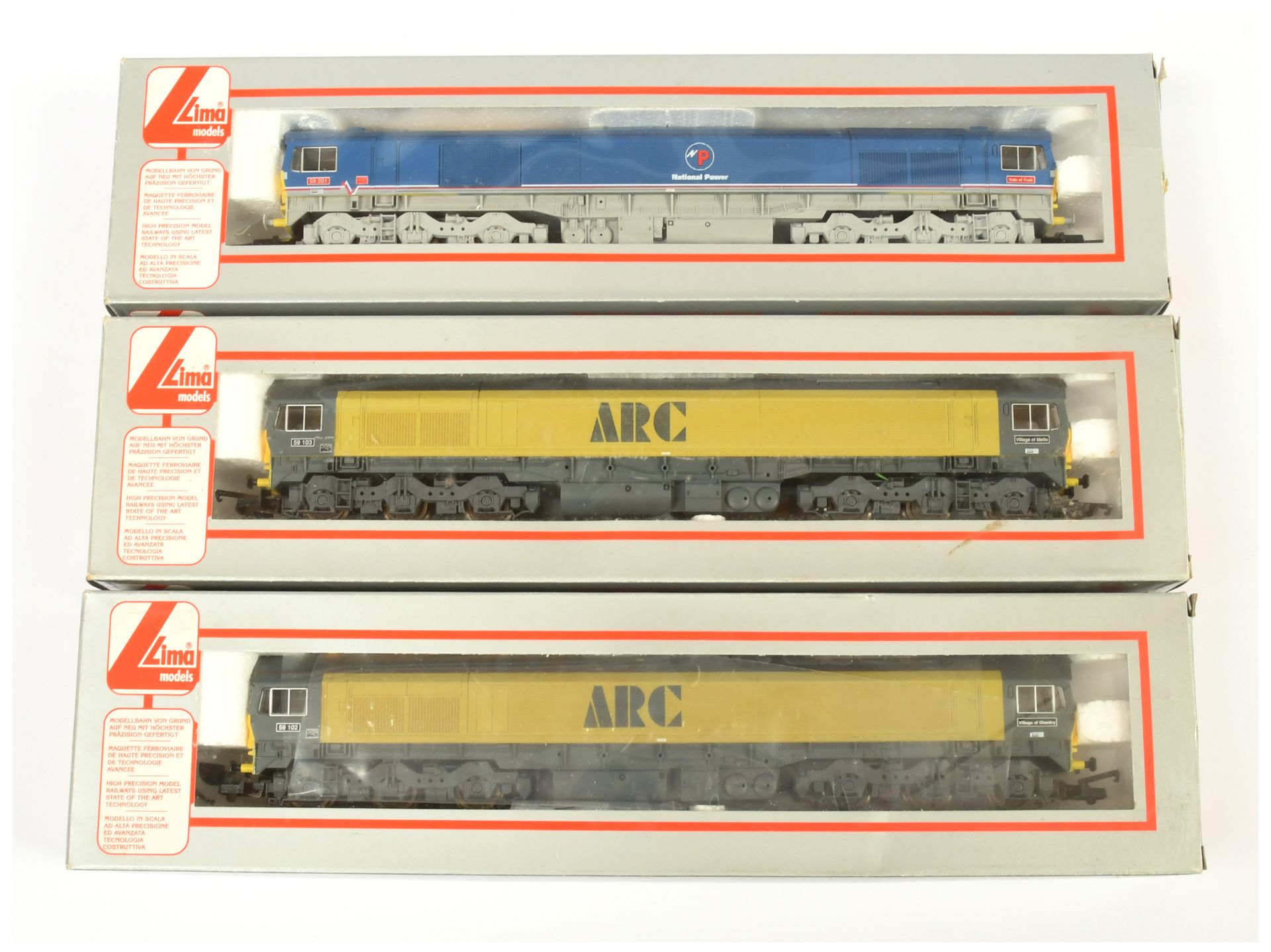 Lima OO Group of 3x Class 59 Diesel Loco's. 