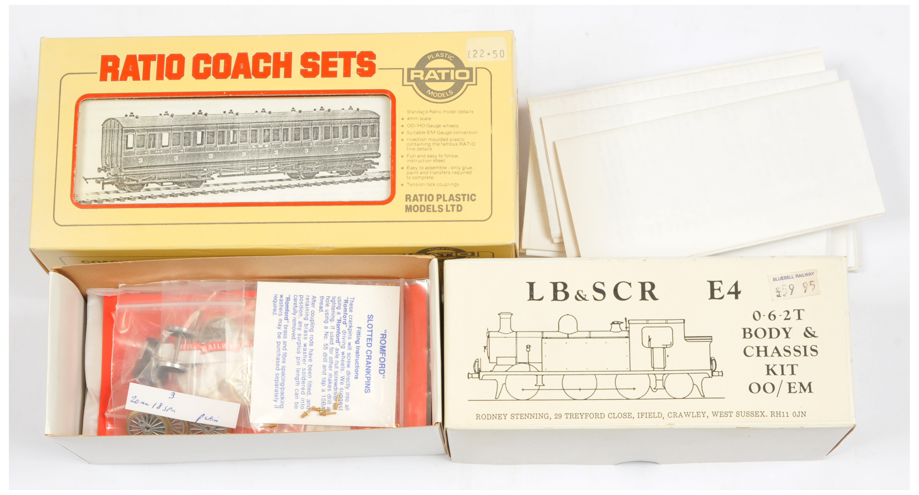 Ratio Coaches & Loco Kits OO Gauge. 