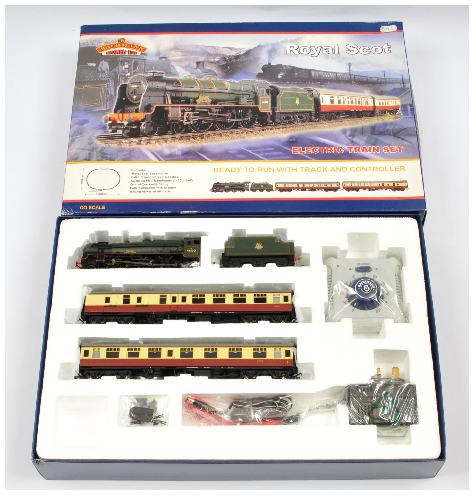 Bachmann OO 30-020 Royal Scot Train Set. 