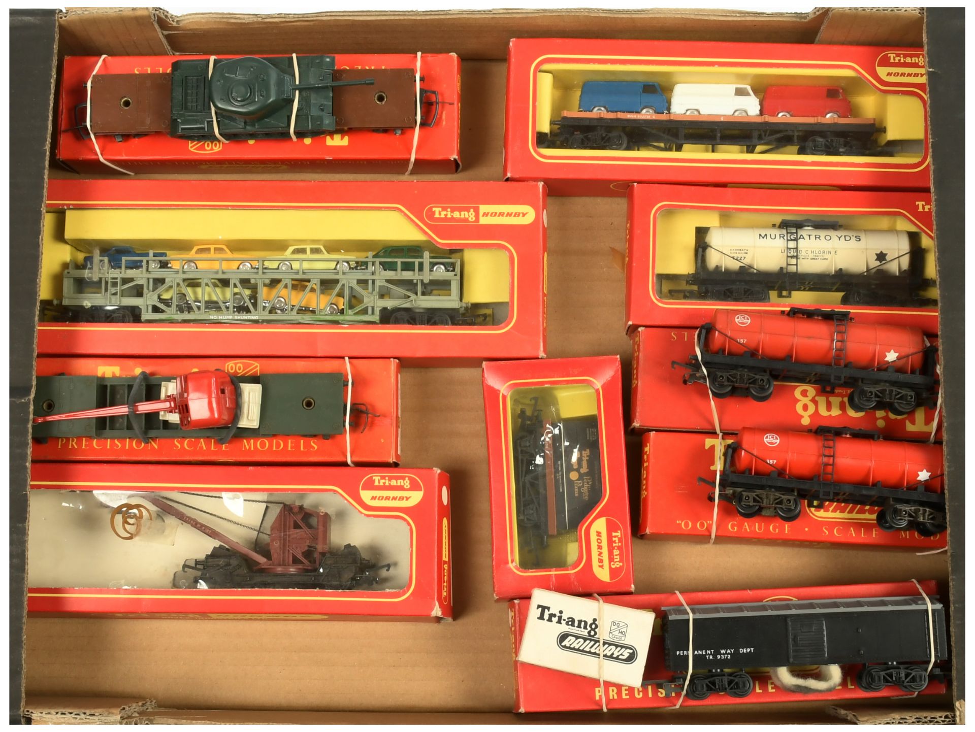 Triang Railways & Hornby Group of boxed wagons. 