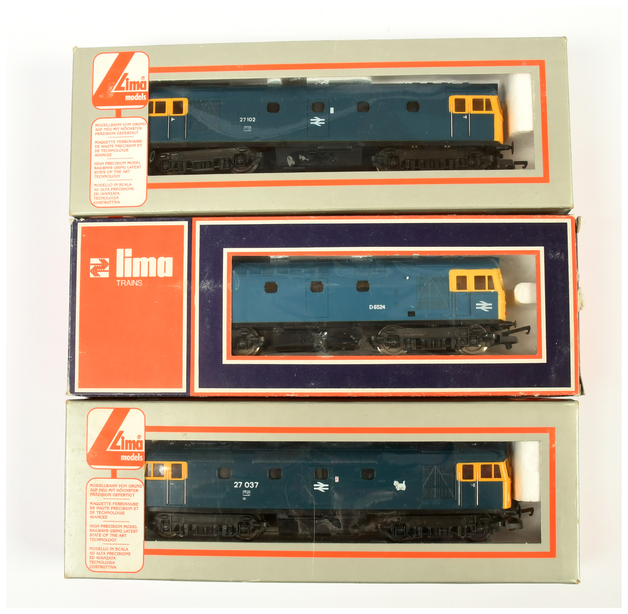 Lima OO Group of 3x Class 27 Diesel Loco's. 