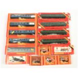 Hornby (GB) mixed group comprising of Locomotives, Coaches and Wagons to include