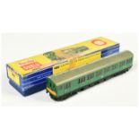 Hornby Dublo 3-rail 3250 SR green Electric Motor Coach Brake 2nd WITH RARE PLAIN GREEN BACK