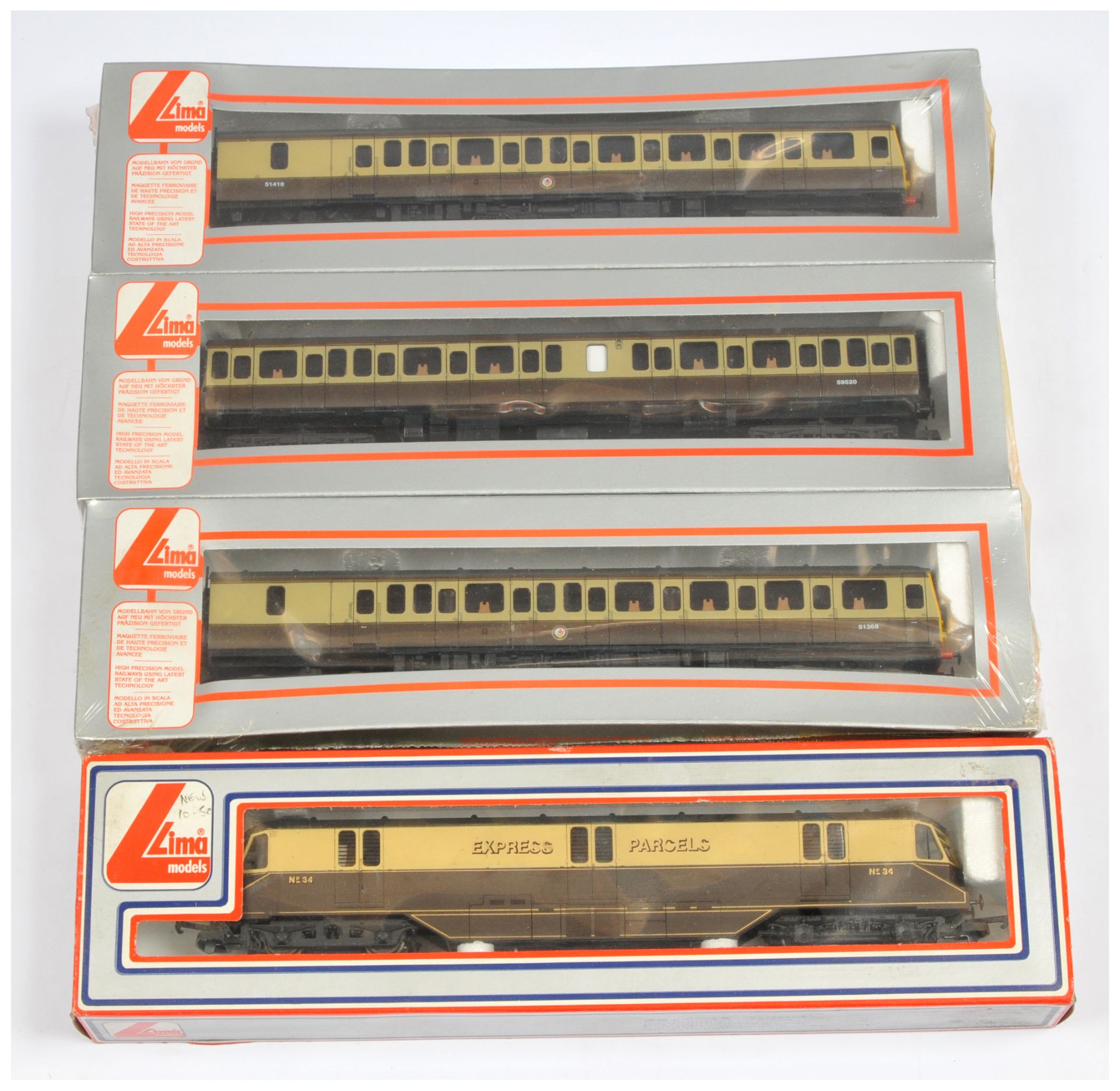 Lima OO BR Western Region Train Pack & GWR Railcar.