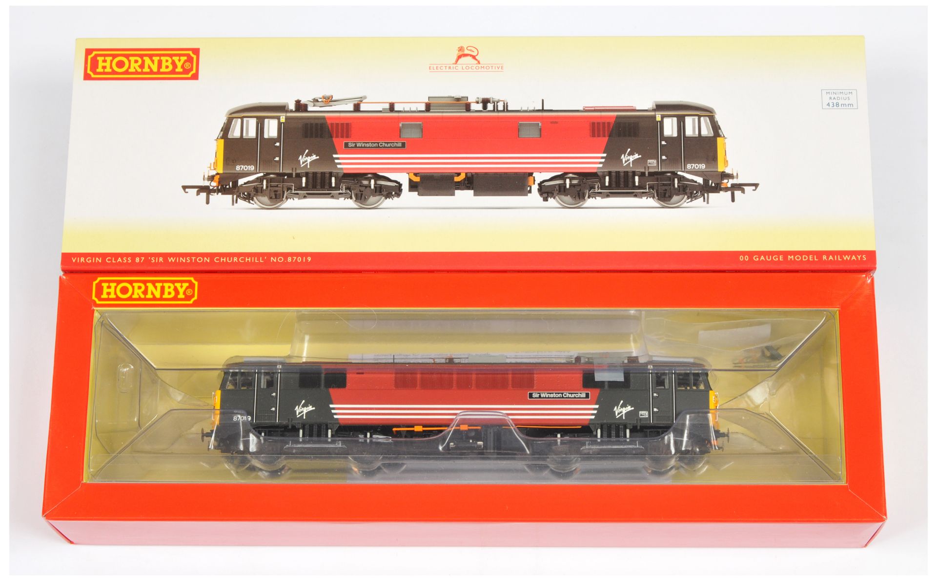 Hornby (China) R3656 Class 87 Virgin Diesel Locomotive No. 87019 "Sir Winston Churchill"