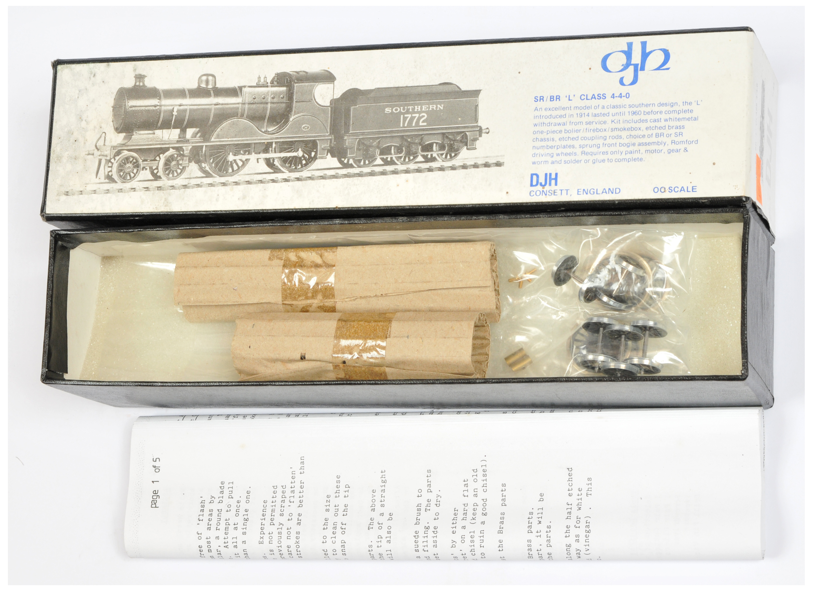 DJH OO Gauge unmade Kit of a Ref K44 SR/BR L Class 4-4-0 Locomotive