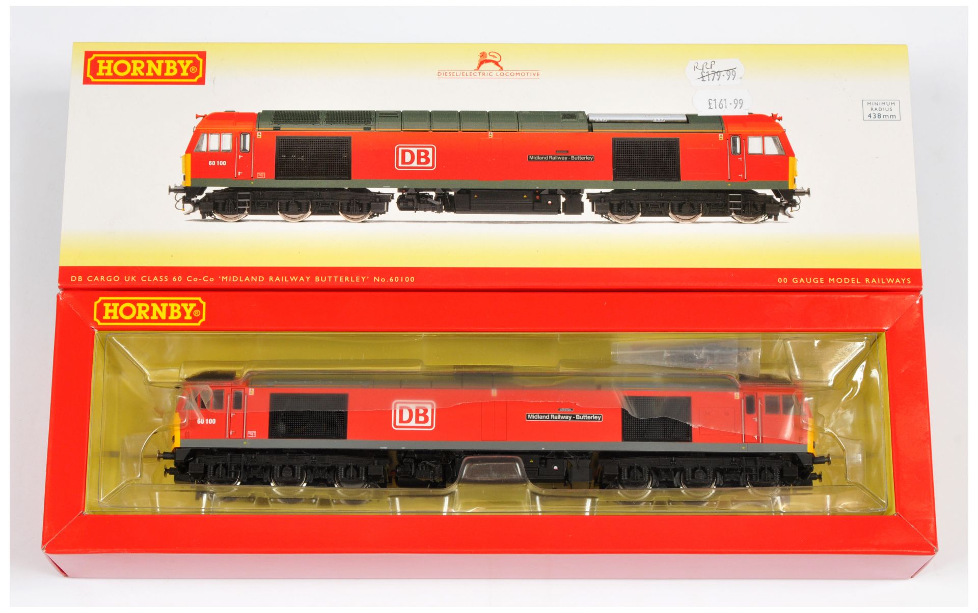 Hornby (China) R3884 Class 60 DB Cargo UK Diesel Locomotive No. 60100 "Midland Railway Butterley"