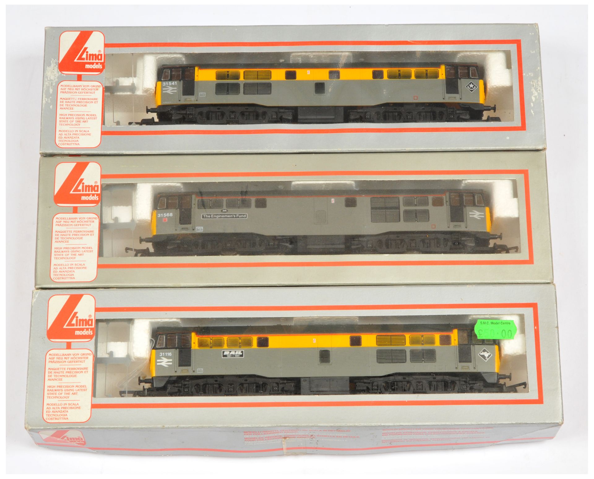 Lima OO Group of 3x Class 33 Diesel Loco's.