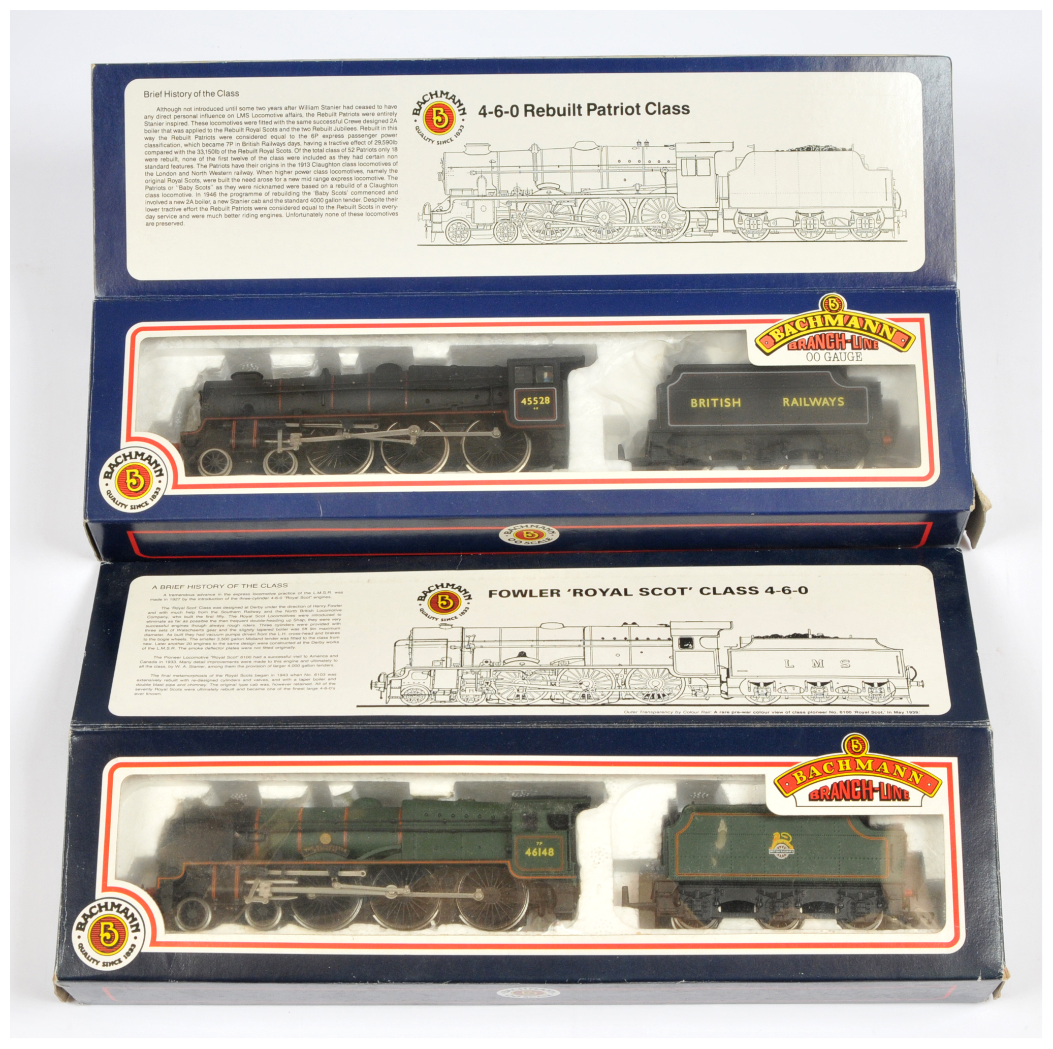 Bachmann OO Pair of BR Steam Loco's 31-200 & 31-278