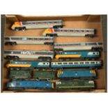 Triang & Hornby group of unboxed loco's & coaches. 